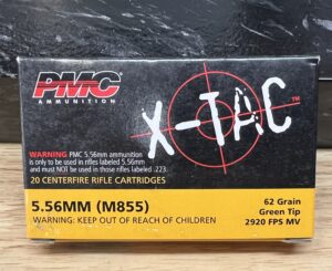 PMC X-TAC 62 Grain Green Tip 20 round box